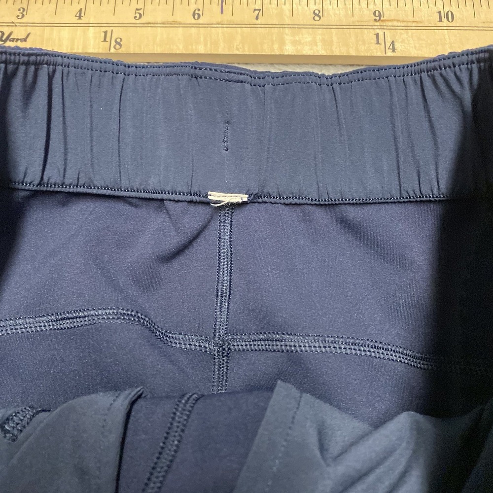 Lululemon On The Fly 7/8 Pant Womens 4 Navy Blue Casual Drawstring - Picture 6 of 9